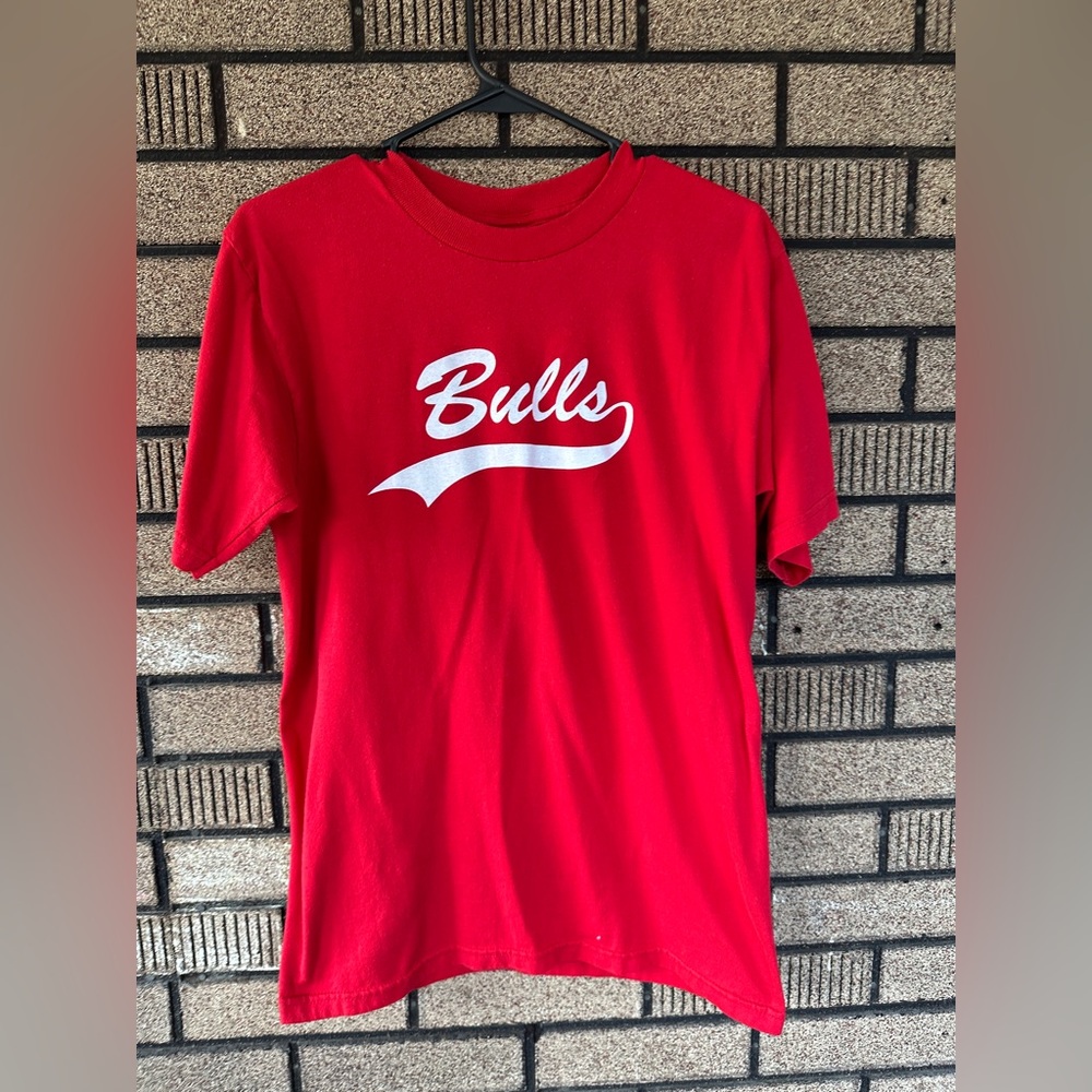 Jerzees Vintage Y2K Bulls Local League T-Shirt Size Medium